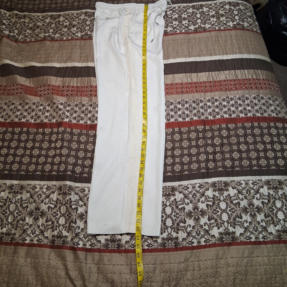 ATM Anthony Thomas Melillo Women Wide Leg Drawstring Pant Ivory SzM Office - Picture 7 of 14